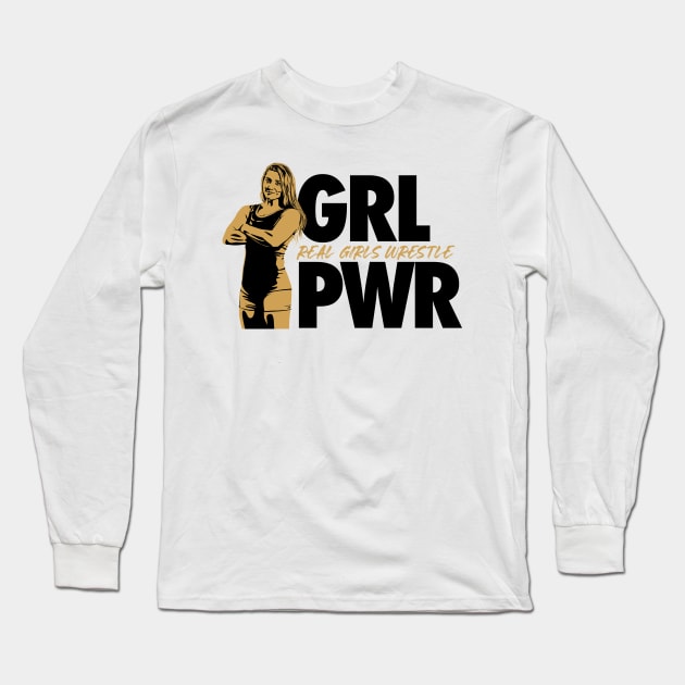 GRL PWR Long Sleeve T-Shirt by AirborneArtist